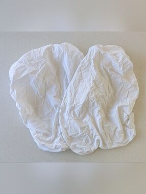 Set Of 2 Garanimals White Fitted Bassinet Sheets - 100% Cotton